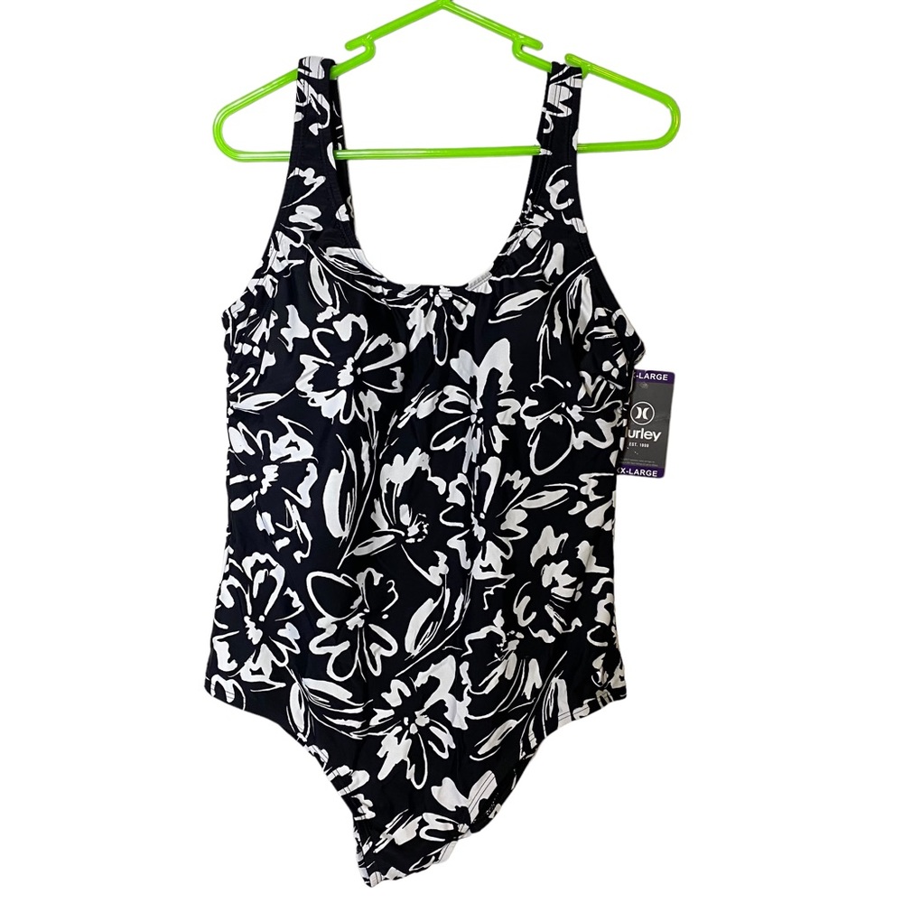 Hurley Bathing Suit One Piece XXL Black & White
